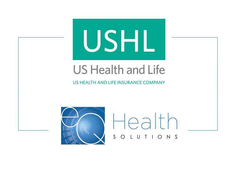 USHL and eQ Health Solutions logos connected